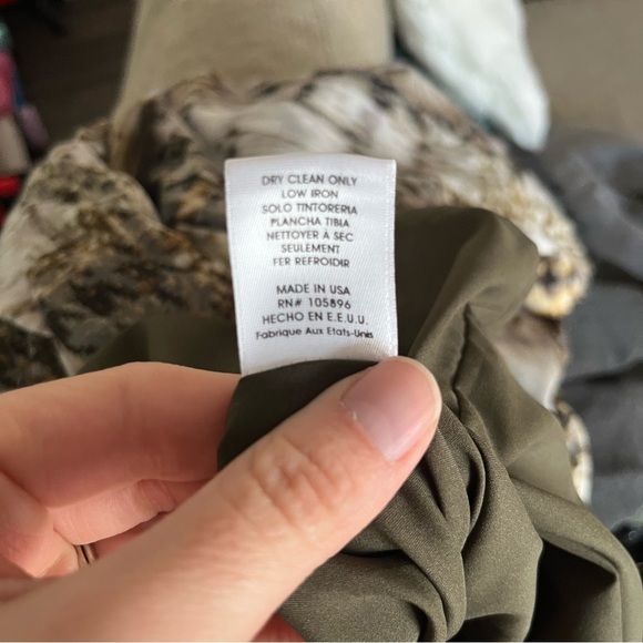 Worth Dress Women's 8 Knot Tie Cowl Long Sleeve Career Houndstooth - Picture 8 of 8